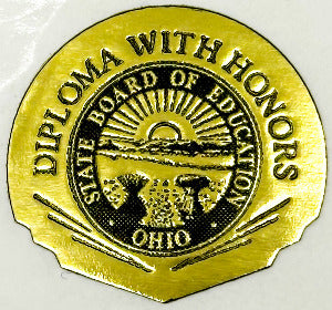 Diploma with Honors Seal (Large)