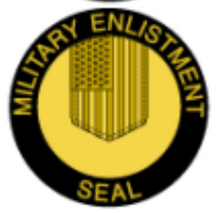 Load image into Gallery viewer, Military Enlistment Seal
